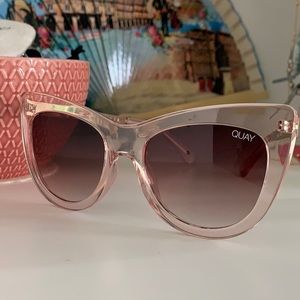 Quay Australia Sunglasses~ Pink Cat-eye frame